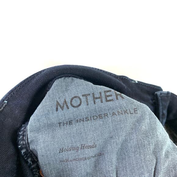 Mother Insider Ankle High Rise Cropped Bootcut Jean Holding Hands Size 25 - Picture 8 of 10